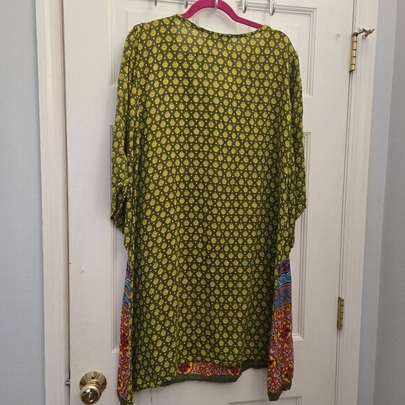 anandas collection Colorful Tunic Dress,Medium - Picture 4 of 4